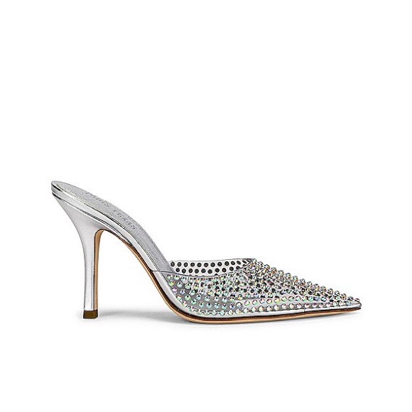 Paris Texas Hollywood 95 Iridescent Kitten Heels Point Toe 37